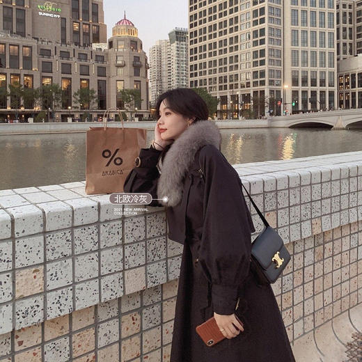 金蘑菇菇【轻奢大衣伴侣～】肥肥狐狸毛围脖～让外套变更精致 商品图2