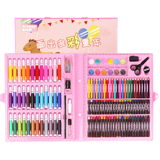 爱涂图 特惠礼盒套装儿童画画工具套装幼儿园小学生小孩女孩美术绘画学习用品画笔礼盒 商品图3