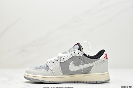 耐克Travis Scott x Air Jordan 1 Low倒勾低帮黑白灰运动板鞋CQ3227-111男女鞋 商品图2