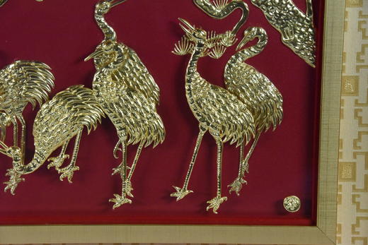 九鹤祥瑞挂屏.（66×41） 商品图1