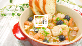 蒜香凤尾鱼风味虾仁扇贝海鲜炖