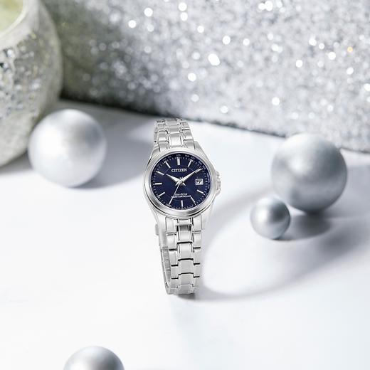 西铁城官方正品光动能电波新品休闲女手表EC1180-81L 商品图6