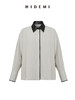 HIDEMI简约设计感拼皮衬衫式外套 商品缩略图8