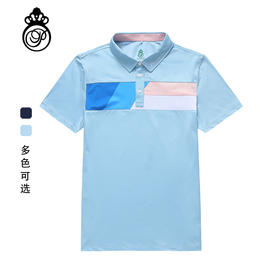 BLS-007B（PROSIMON高尔夫男款春夏短袖数码印花翻领设计Polo衫