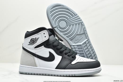 耐克乔丹Air Jordan 1 Stage Haze AJ1乔1黑灰脚趾高帮休闲运动板鞋555088-108男女鞋 商品图4