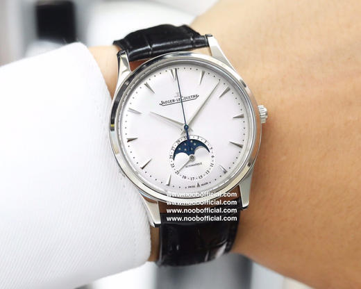 VF积家Q1368420。日历和月相所有功能和原装机芯一致 进口9015机械改装复刻原版Cal．925全自动机芯 精细的打磨和做工 透底，牛皮表带 商品图10