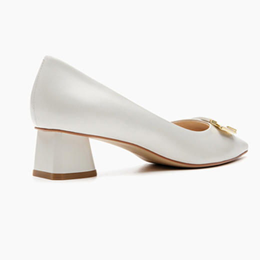 莱尔斯丹2022春夏新款时尚优雅几何饰扣女单鞋3M40233 商品图2