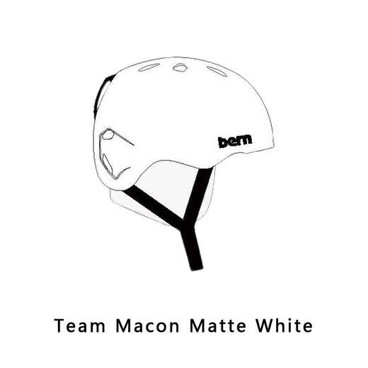 Bern 22-23  Team Macon Matte White/ Grey Knit 头盔 商品图0