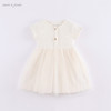马克珍妮宝宝夏装 女童薄款针织网纱连衣裙 儿童裙子220808 商品缩略图3