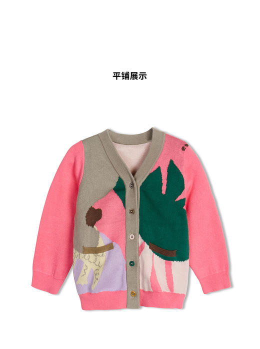 江南布衣婴童  22年春装新品  短款开襟毛衫  YM1390540 商品图1