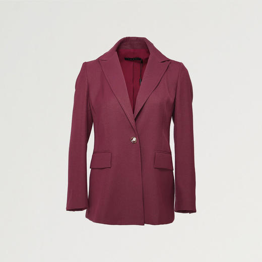 蓝地一粒扣戗驳领西服外套BLWCT001S00 商品图4