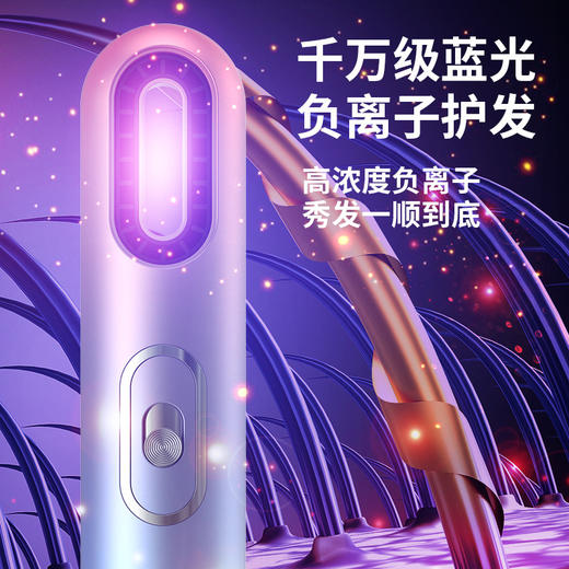 「负离子护发」渐变无叶吹风机 大风力电吹风静音风筒居家旅游宿舍便携家用电器 商品图2