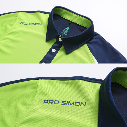 BLS-006B（PROSIMON高尔夫男款春夏短袖色块拼接翻领Polo衫) 商品图2