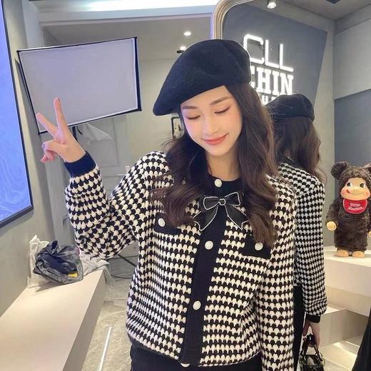 简牧羊小香风针织开衫 商品图0