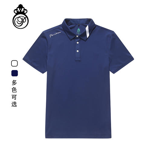 BLS-003B（PROSIMON高尔夫男款春夏短袖不对称翻领设计Polo衫) 商品图0