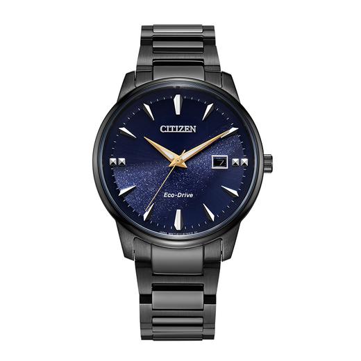 西铁城日本官方正品情侣对表星空蓝盘光动能男士手表BM7528-86L 商品图5