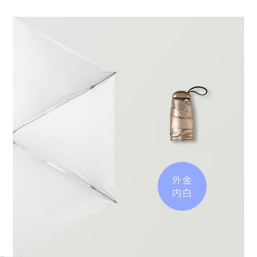 【小身材大伞面 轻松隔离紫外线】超小14cm钛银防晒防紫外线折叠伞晴雨伞两用便携钛金遮阳太阳伞女 商品图6