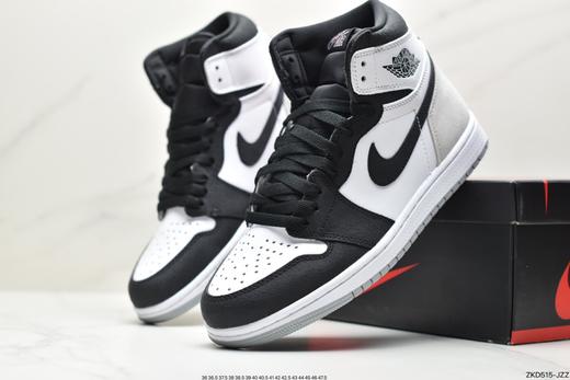 耐克乔丹Air Jordan 1 Stage Haze AJ1乔1黑灰脚趾高帮休闲运动板鞋555088-108男女鞋 商品图7