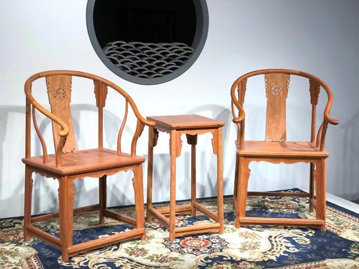 红桥红  家具严选  缅甸花梨（大果紫檀）【王款 透雕麒麟圈椅】 商品图1