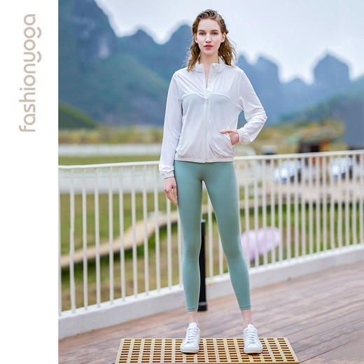 FY12901凡圣瑜伽现代简约运动九分裤 商品图6