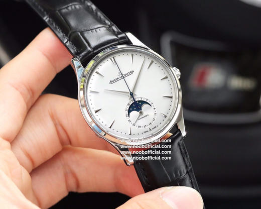 VF积家Q1368420。日历和月相所有功能和原装机芯一致 进口9015机械改装复刻原版Cal．925全自动机芯 精细的打磨和做工 透底，牛皮表带 商品图11