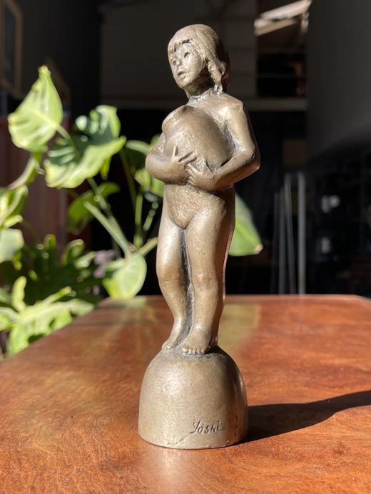 青铜少女艺术雕塑，顺丰包邮 商品图5