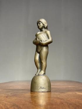 青铜少女艺术雕塑，顺丰包邮