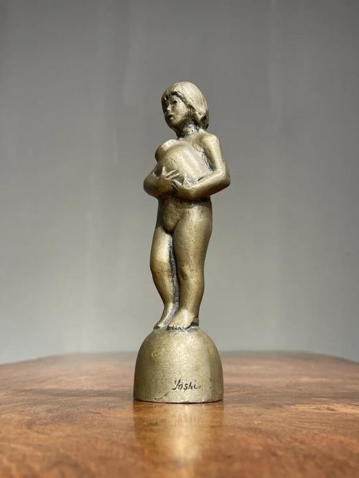 青铜少女艺术雕塑，顺丰包邮 商品图0