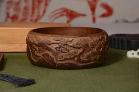 民国竹雕老笔洗