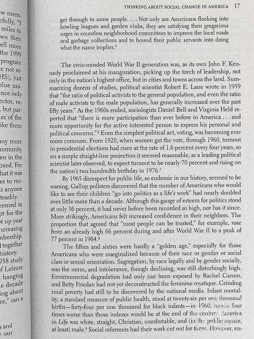 【中商原版】独自打保龄美国社区的衰落与复兴 Bowling Alone 英文原版 Robert D Putnam 商品图5