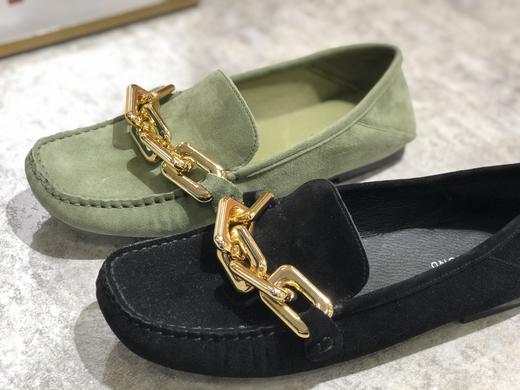 IUIUSECOND 春夏款羊皮绒面彩色休闲豆豆鞋女 商品图1