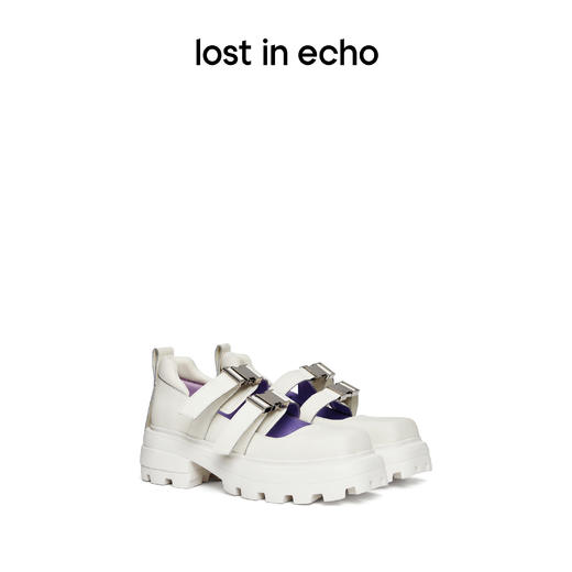 [断码]lost in echo 春季 方头齿轮厚底增高皮鞋西装鞋玛丽珍 商品图0