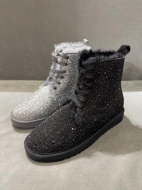 IUIU SECOND 2021冬季新款羊皮绒面加绒雪地靴