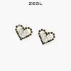 ZEGL设计师爱心耳环女小众设计感高级耳钉新款潮银针耳饰品 商品缩略图1