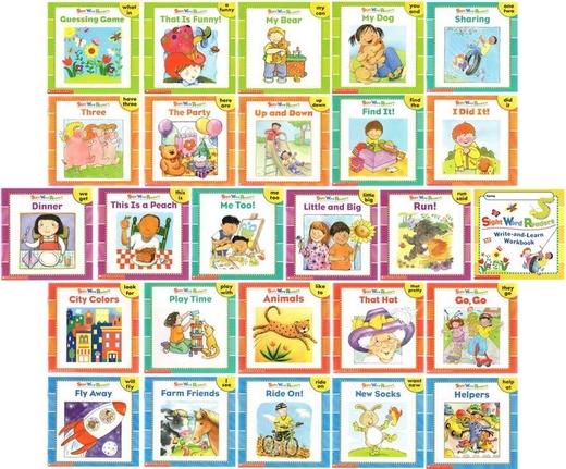 英文原版 Scholastic Sight Word Readers Boxed Set 高频词 常见字25册套装 商品图1