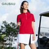 GAUBAU/戈宝红麻新款高尔夫女子运动夏显瘦休闲短袖T恤防晒polo衫 商品缩略图0