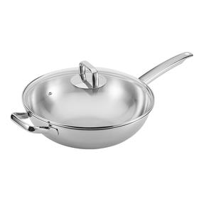 cizzle喜时【厨神】中式不锈钢炒锅30cm/32cm