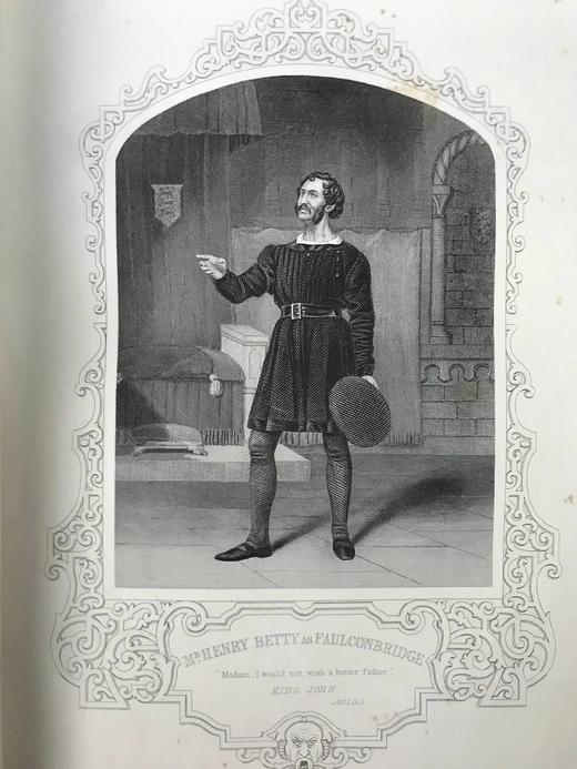 约19世纪后期 莎士比亚作品全集（全3卷） 约百幅钢版画插图 真皮精装16开 商品图6