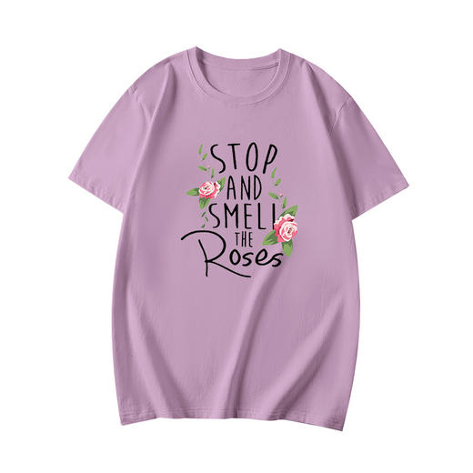 字母印花短袖t恤女2022夏潮韩版宽松纯棉上衣学生白色半袖体恤 商品图3