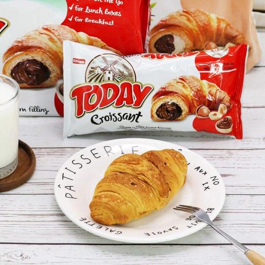 【2.18视频号】270gELVAN榛子味夹心牛角面包  巧克力味/香草巧克力味 商品图5