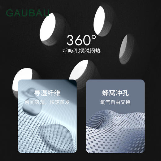 GAUBAU/戈宝红麻夏新款高尔夫防紫外线golf衣服男短袖polo衫上衣休闲舒适POLO衫 商品图2