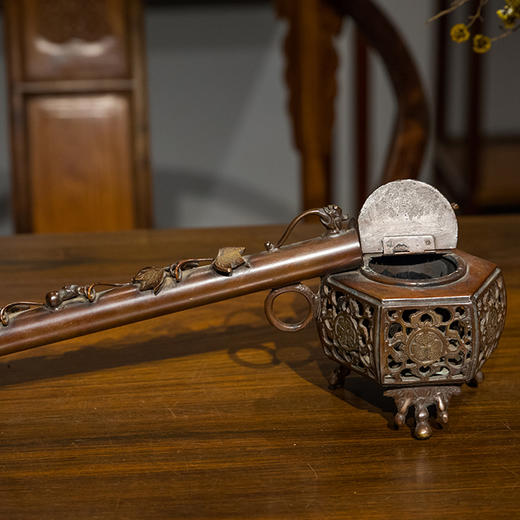 清 铜镂雕葫芦纹暖砚 商品图3