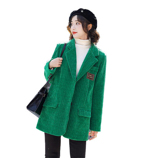 时尚西装外套女2022雪尼尔春装新款气质优雅潮流百搭西装外套韩版 XS9308 商品图4