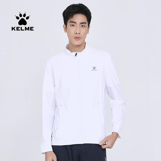 卡尔美针织外套男春季新款高弹健身立领开衫夹克运动服 商品图5