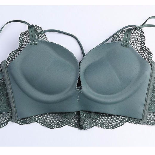 无钢圈加厚5cm性感美背蕾丝内衣女学生小胸聚拢文胸罩单件/套装 商品图5