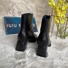 IUIU SECOND 秋冬胎牛皮方头拉链短靴 商品缩略图2