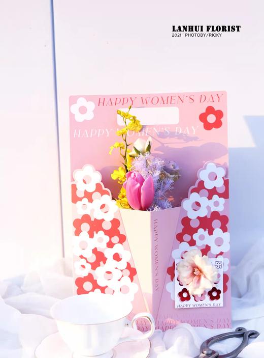 创意鲜花手提袋（5个/包）23*34.5 商品图8