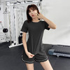 【性感美背网纱，透气舒适不憋闷】新款舒适运动套装瑜伽服，跑步训练显瘦健身服；速干衣短袖瑜伽服。采用科技面料，吸汗快干，穿着舒适，贴合身形展现迷人曲线！ 商品缩略图4