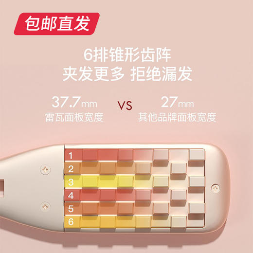 迷你蓬松美发器 玉米须夹板 垫发根（RB-8321W）（包邮直发） 商品图2