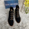 IUIU SECOND 秋冬绑带短靴绒面时装靴 商品缩略图0